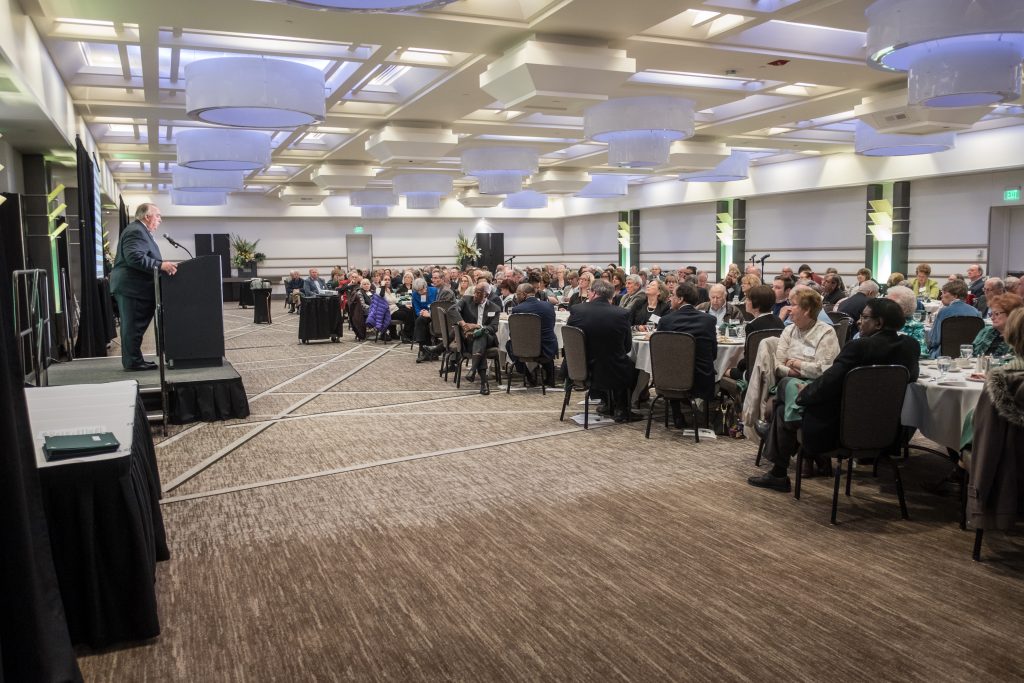Image of the Retirement Luncheon held on April 3, 2018 in the Kellogg Center, Big Ten Rooms A and B. 
