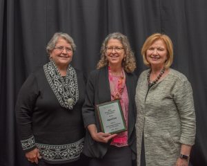  Barbara Sawyer-Koch, Clare Luz, Provost June Youatt