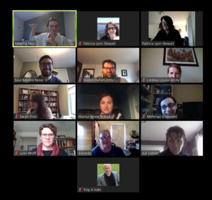 Screenshot of the cohort during our last meeting in April.